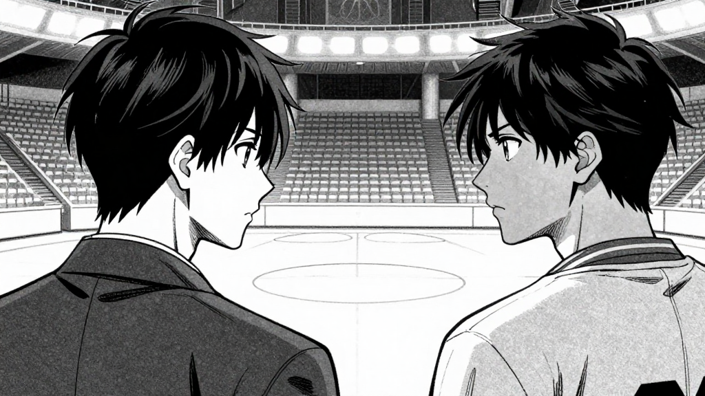 Cassian looks at Dax across the arena.