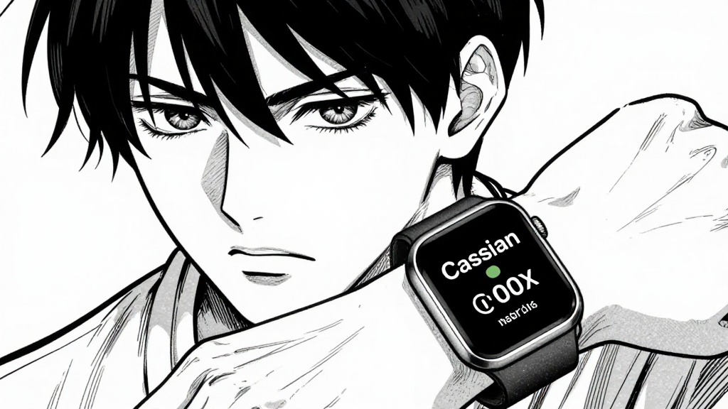Cassian’s smartwatch buzzes with offers.