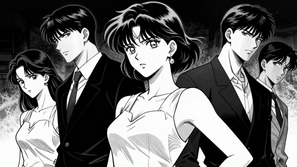 Rose stands defiant, eyes locked with Angelo’s. One of Genna’s men looms behind her.