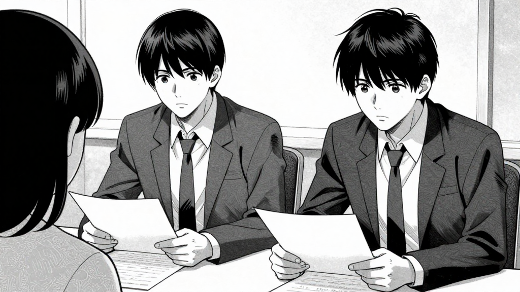 Sara and Marcus, both nodding in agreement, files on the table.