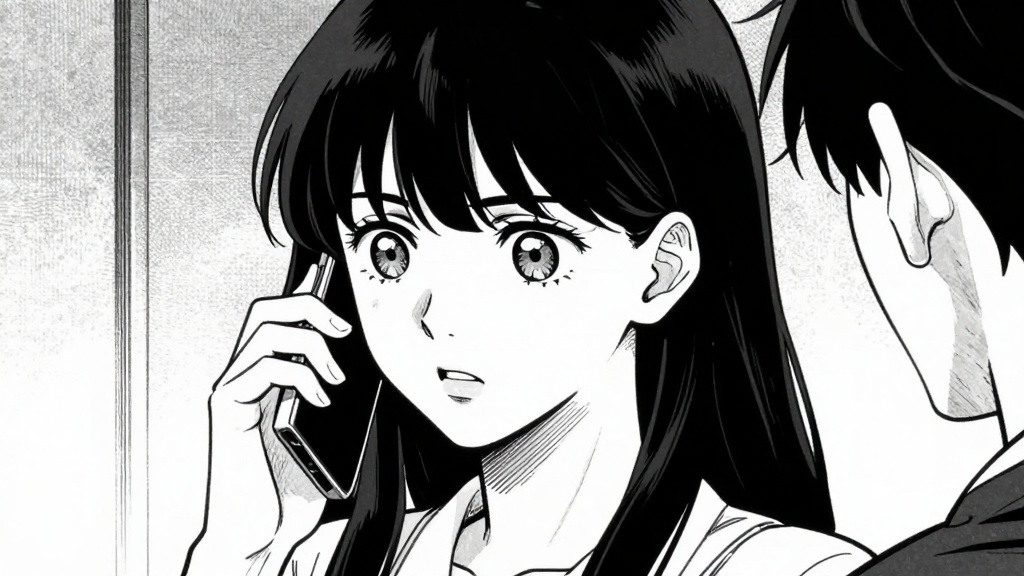 Sara on the phone, calling Marcus in a tense, urgent tone.