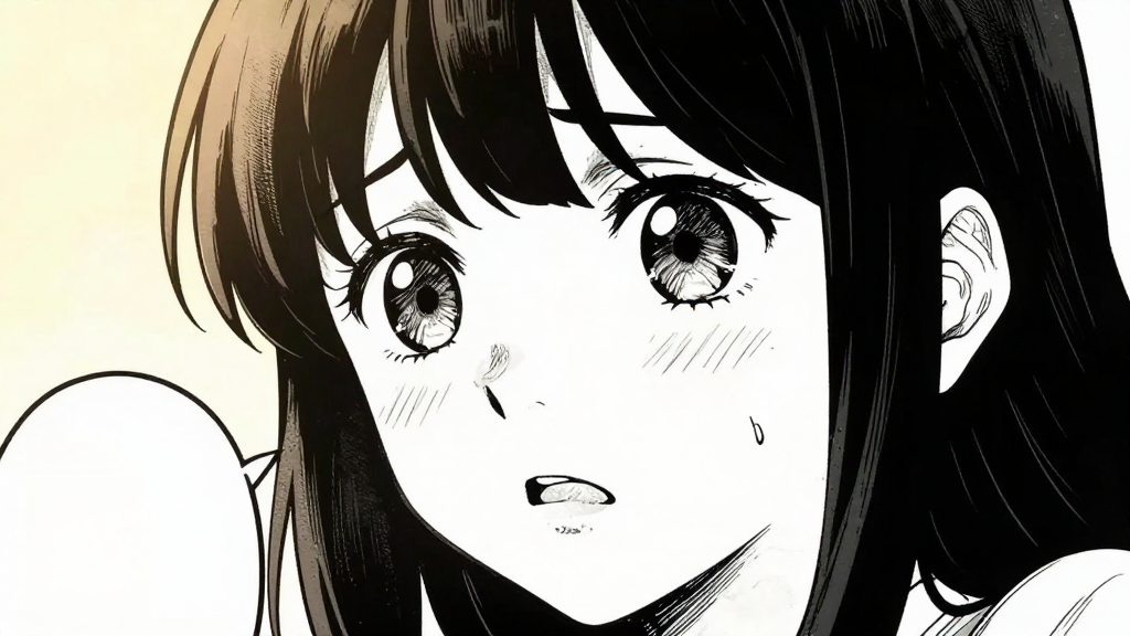 Yuki’s face, showing desperation and hope.