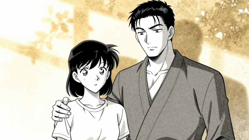 The king and Kim stand together, the king’s hand still on Kim’s shoulder.