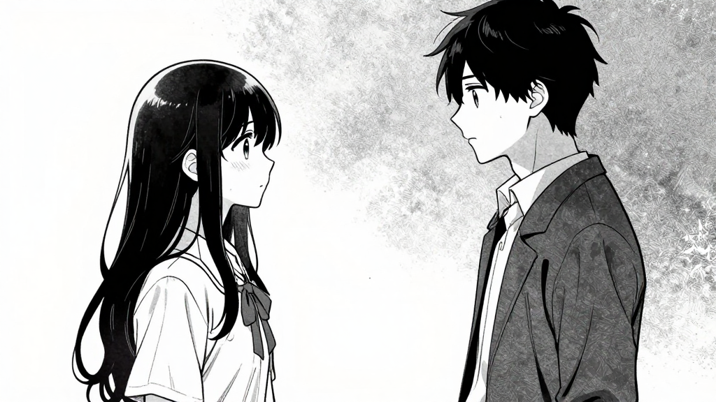 Aria and Kai stand face-to-face, tension in the air.