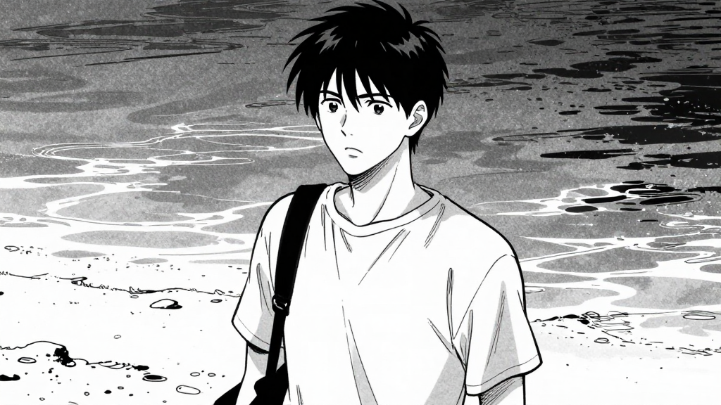 Brother Aldric appears, standing on the shore. He speaks to Erik.