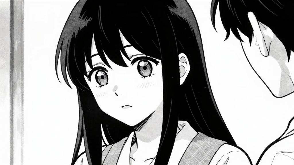 Sigrún watches her mother, her expression softening as she sees her as a person.