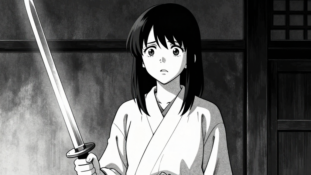 Kaori stands confused, the truth weighing on her as Kenji speaks.