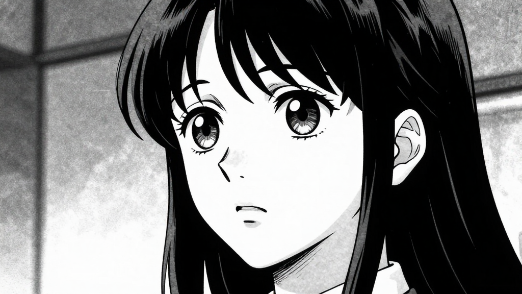 Marie’s face shows realization as she looks around, understanding the truth of the world.