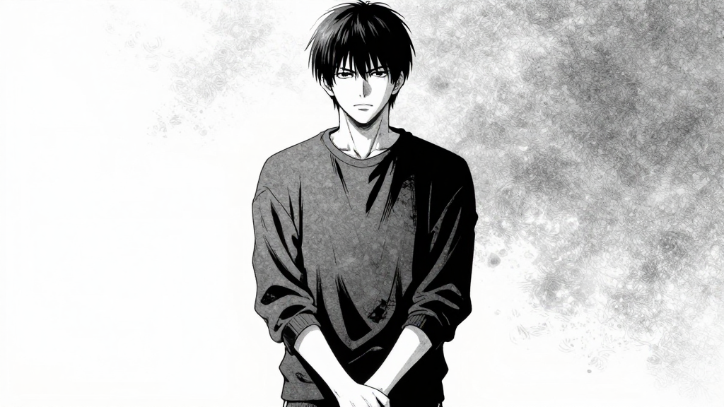 Weber stands with hands clasped behind his back, his expression cold.