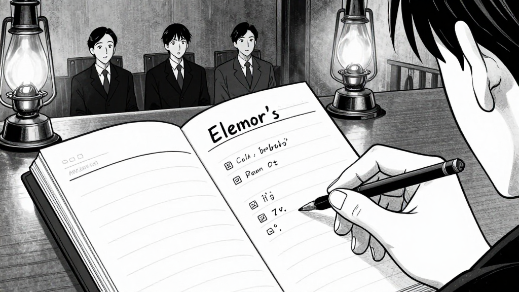 Eleanor’s ledger open on the table, her finger tracing a name as she speaks to the magistrates.