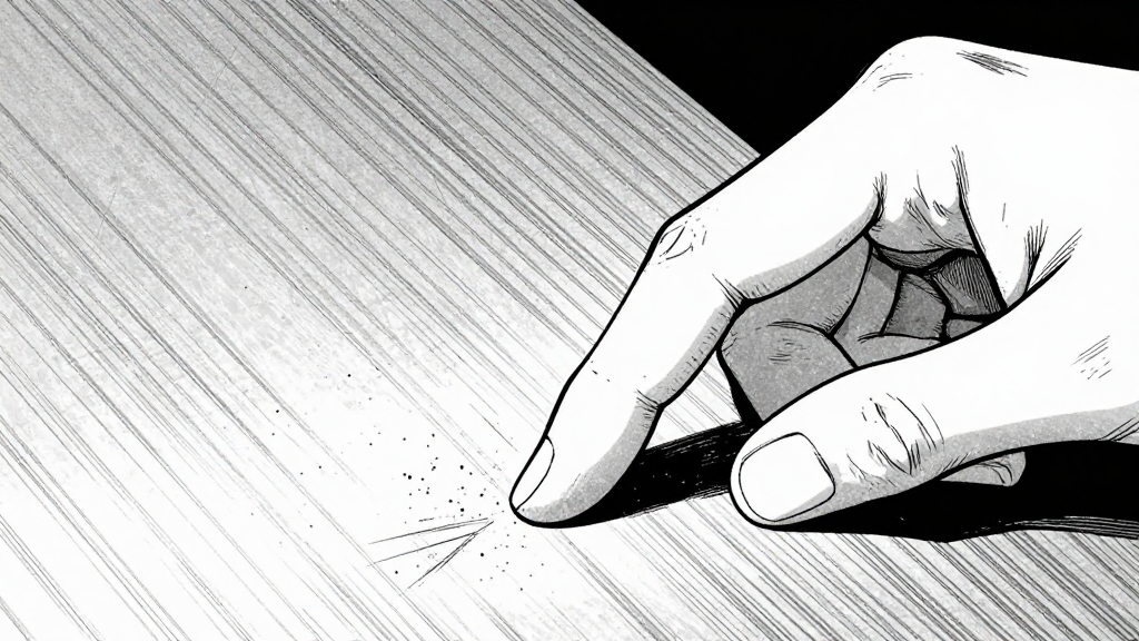 Tetsuya’s fingers trace the faint scratches and ink dust on the wood.