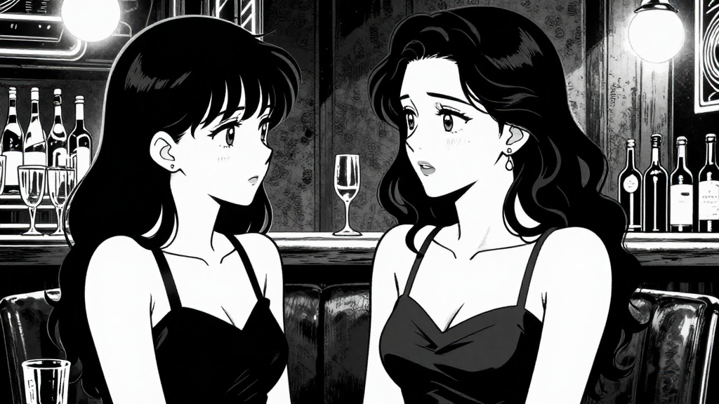 Maggie confronts Rose in the speakeasy.